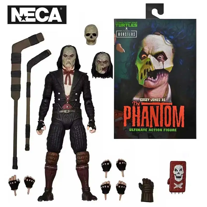NECA 54294 Juguetes Universal Monsters Teenage Mutant Ninja Turtles Archie Comics Figura de acción Casey como Fantasma de la Ópera 18 cm