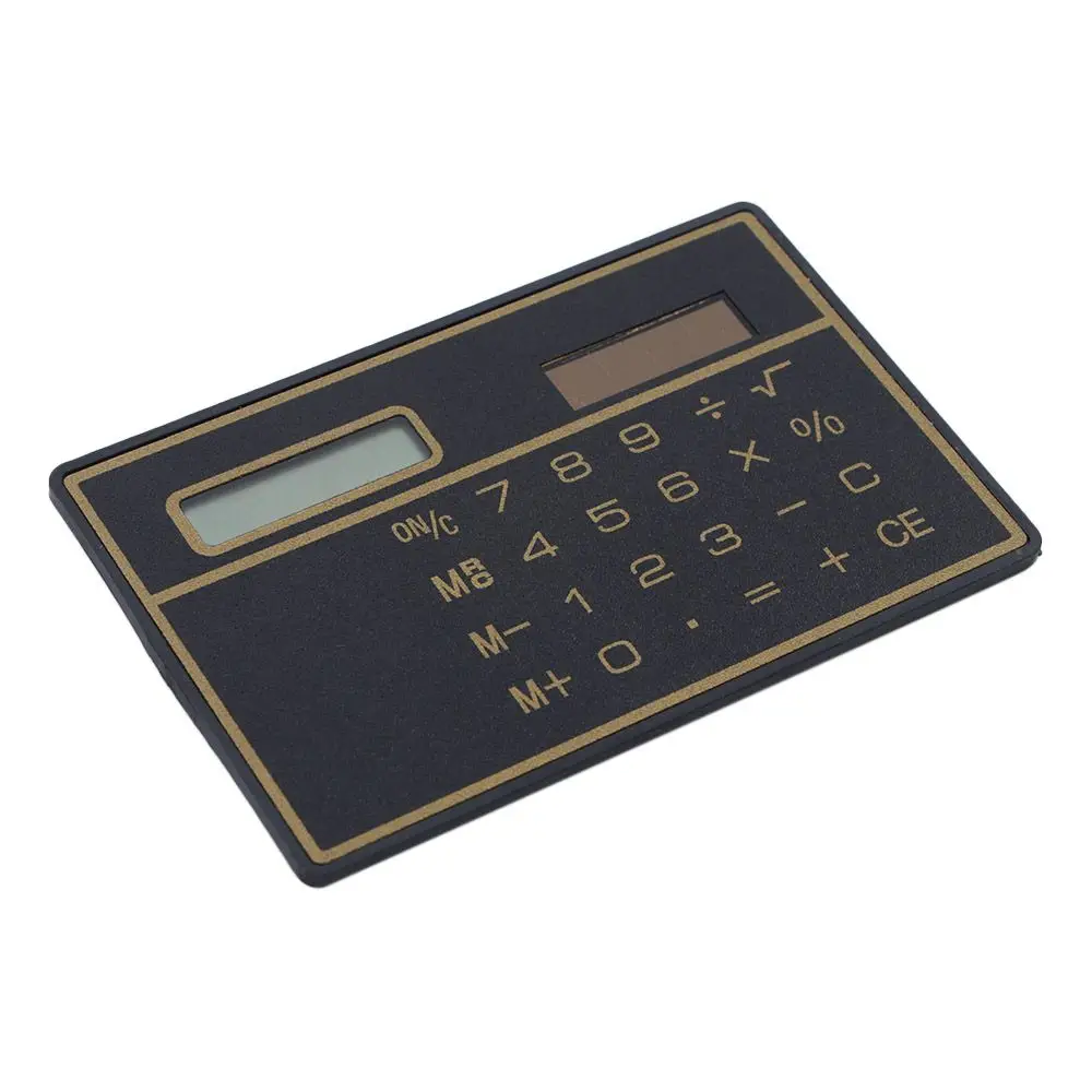 Office Electronics Personalized Solar Power Solar Powered Calculator Mini Calculator Credit Card Calculator Pocket Calculator