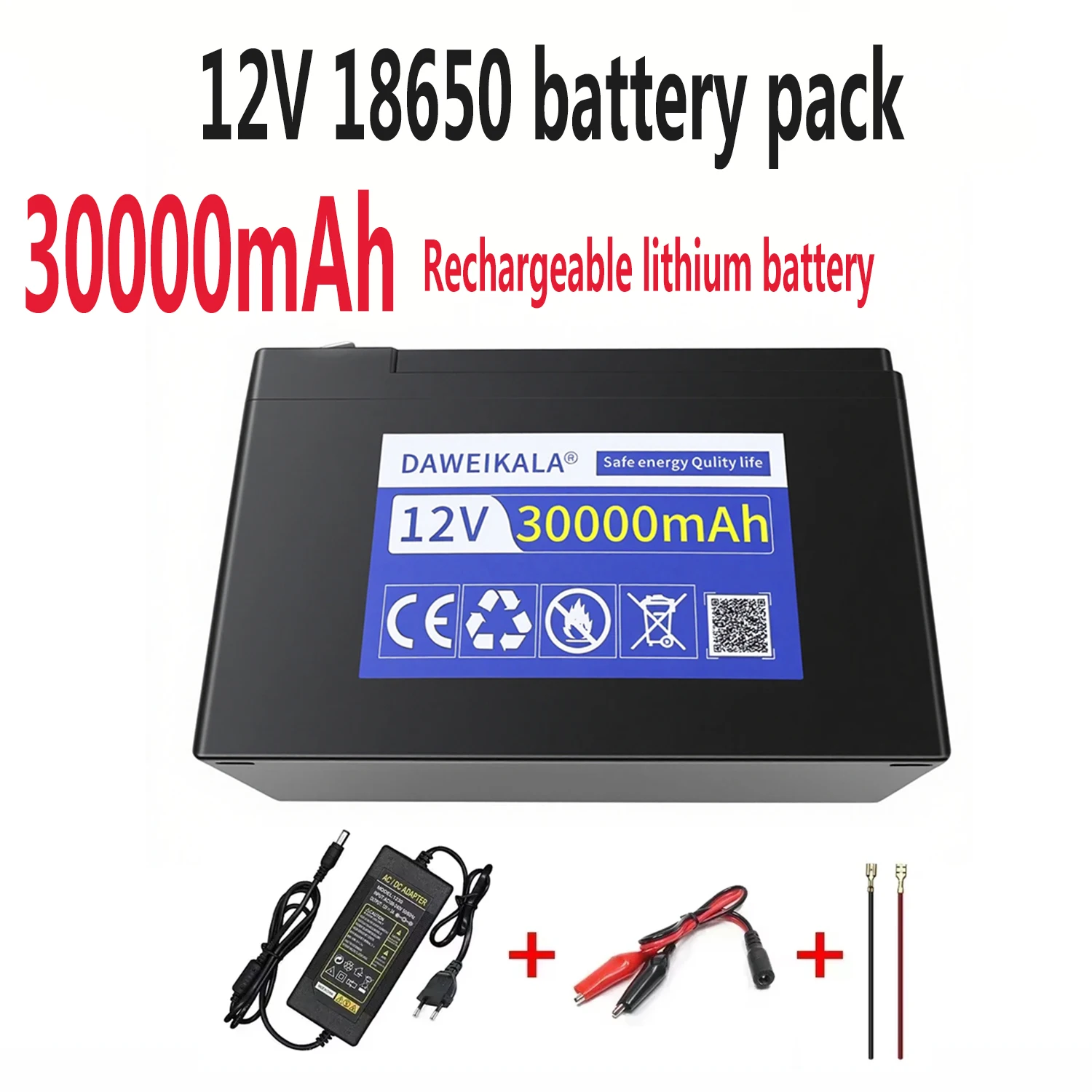 

High-quality batteries Adequate power 18650 12V 30Ah lithium battery pack built-in high current BMS, for electric vehicle