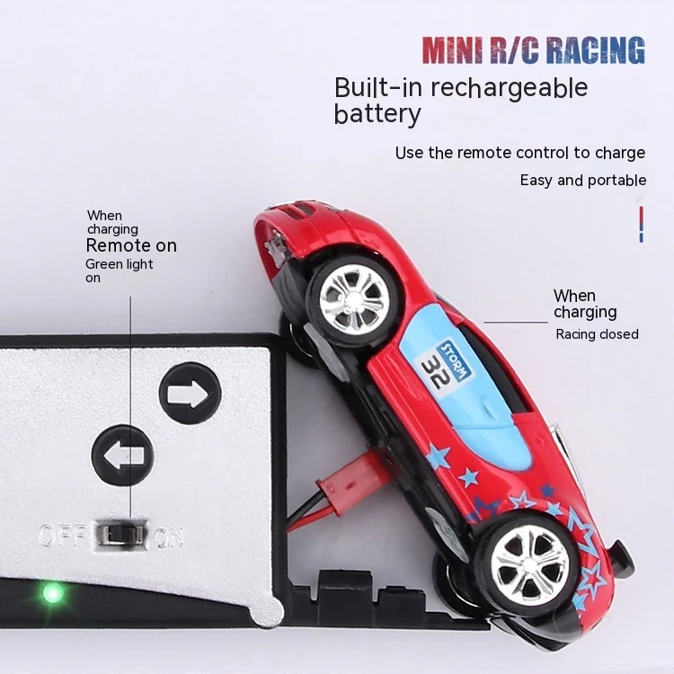 Upgraded version of mobile phone APP mini remote control car Coke can car charging electric racing car children\'s toy sports car