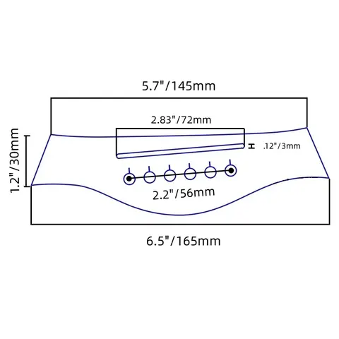 1x Stall i ebenholts för Taylor akustisk gitarr, sadelmutter, luthier, reparation, svart 10 best sales akustisk gitarrsadel - №10