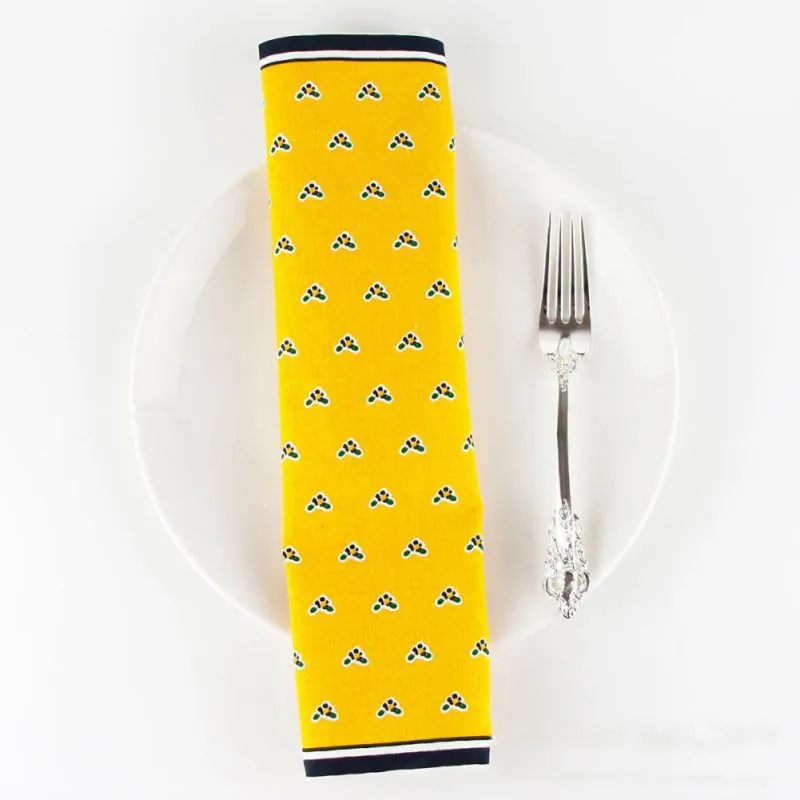 Flower Printed Paper Napkin Birthday Wedding Party Table Setting Paper Cafe Mouth Cloth Colourful Paper Placemat