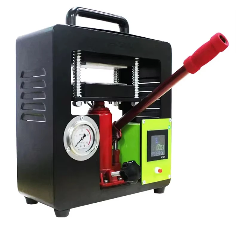 

Double Heated Platen Press - 10-Ton Hydraulic Jack With Pressure Gauge