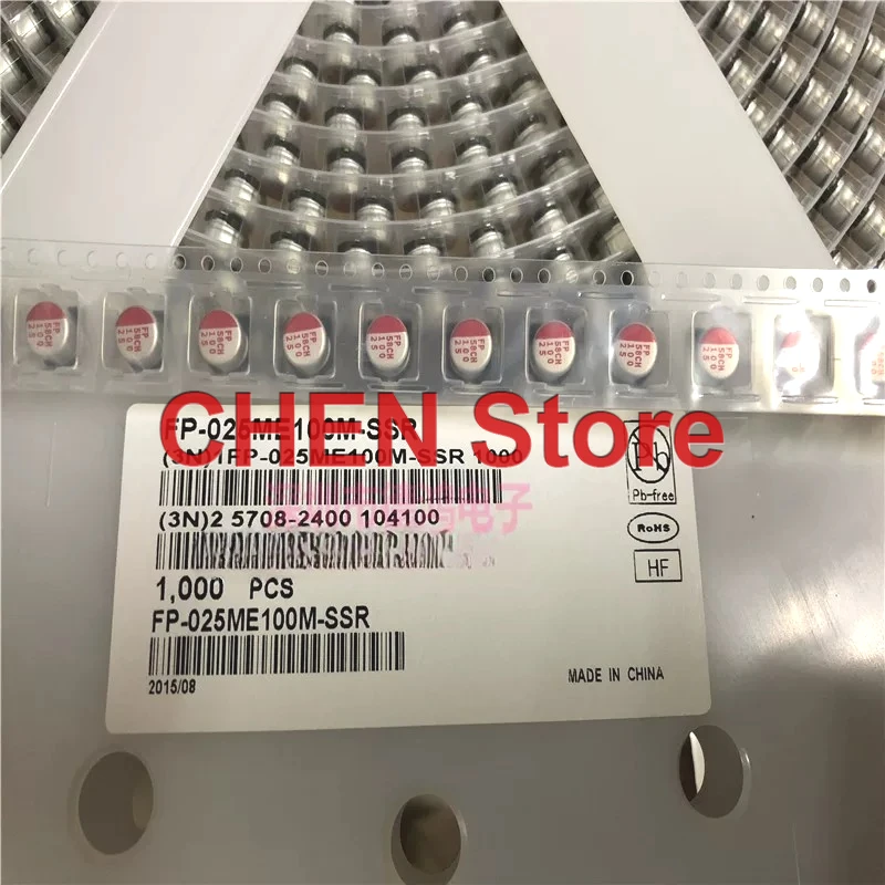 

50PCS/lot original Fujitsu FP 25V10UF 6.3X5.7mm 105C 10UF 25V SMD solid capacitor FP-025ME100M-SSR Free Shipping