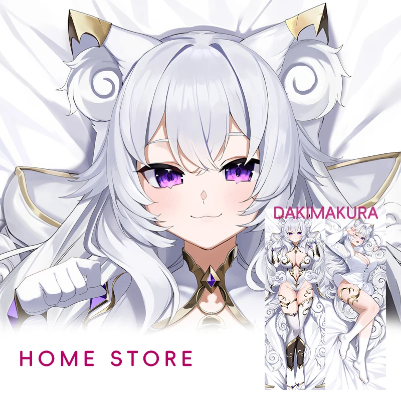 Dakimakura غطاء Vtuber Nyx Nekota فروي أنيمي على الوجهين طباعة المخدة هدية بالحجم الطبيعي 2way وسادة للجسم