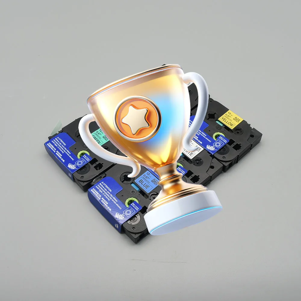 

5PK Label Tape for P3100 E1000 Pro Ribbon Label Maker Printer Black on White TZe-231 TZe-631 Compatible for Brother P-touch