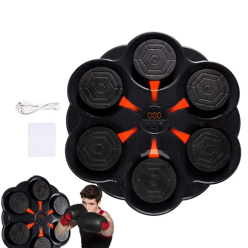 Smart Bluetooths Music Boxing Target Wall Mount Electronic Boxing Machine Children's Music Boxing Machine Boxing Equipment