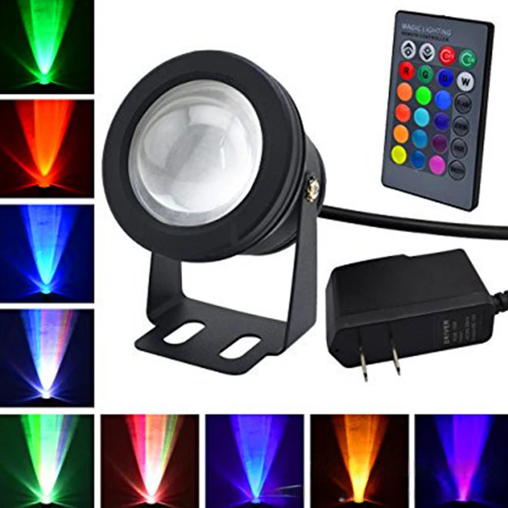 

Underwater Light IP68 Waterproof RGB Color Changing Spotlights Swimming Pool Accessories Light Outdoor Submersible Lights for Po