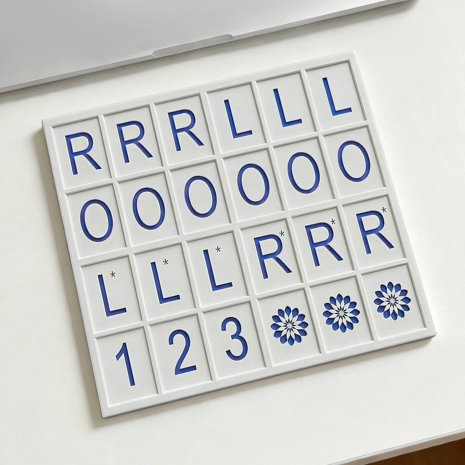 

Mahjong Solo Practice Board 3D Printed Training Tool American Mahjong Strategy Aid Mah Jongg Accessories for Gifts and Women