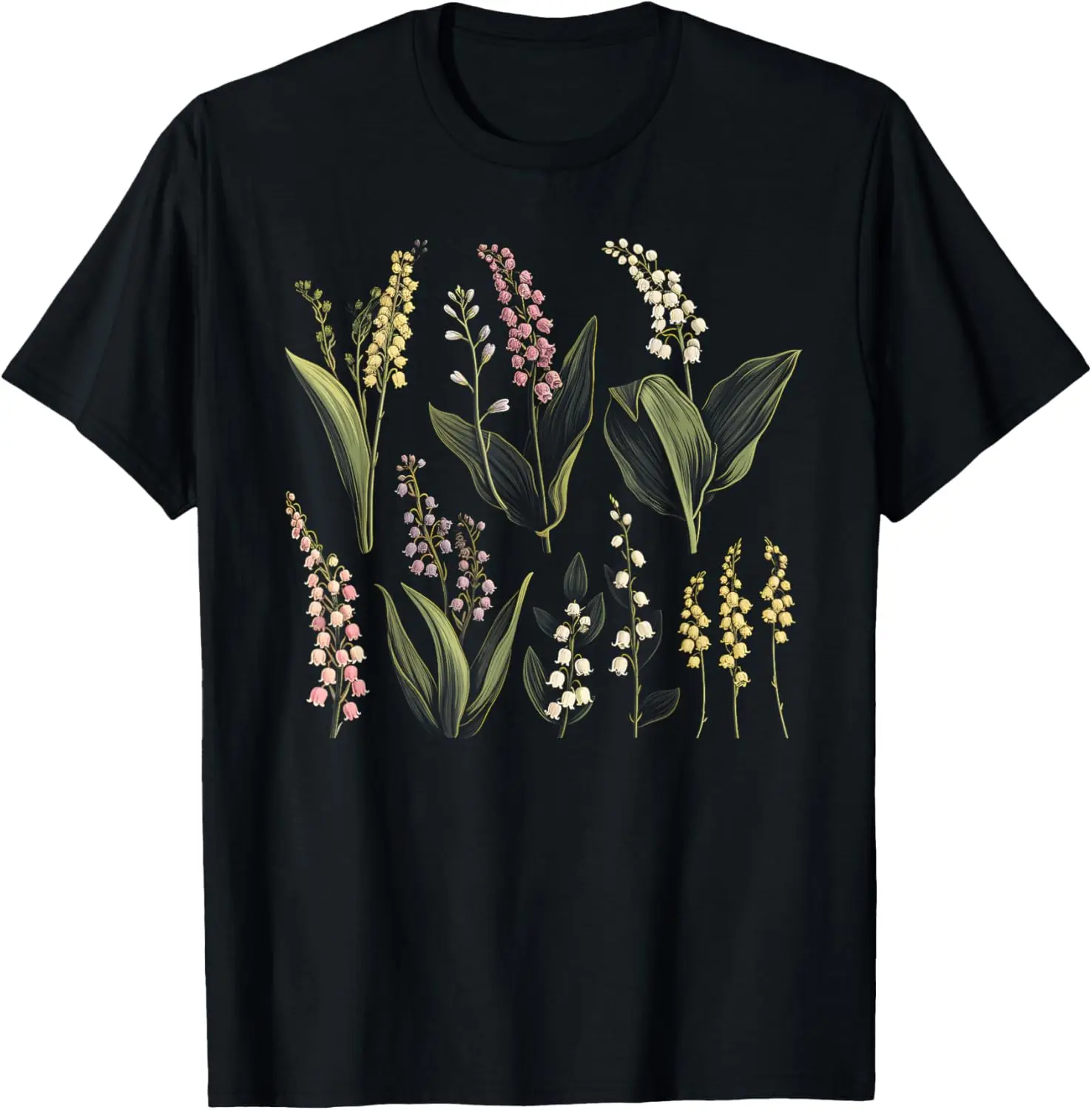 

Botanical Lily Of The Valley Flower Girl Floral Plant Mom T-Shirt