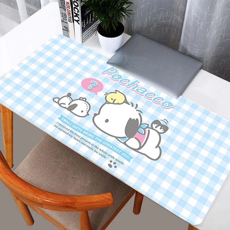Pompompurin Anime Mouse Pads durable Carpet Laptop Pc Gamer Keyboard Mat New Mousepad Edge White Tassel Rubber Table Mat