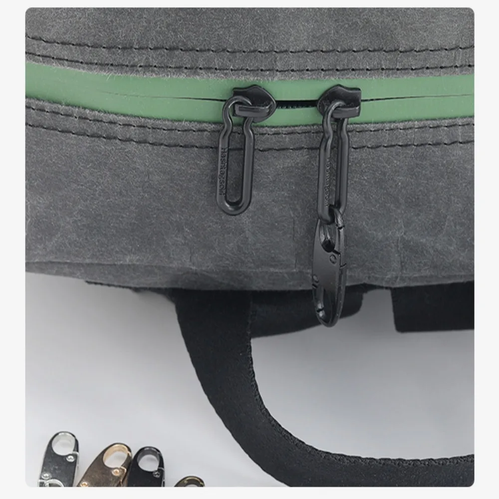 8 Pcs Easy To Use Black Zipper Lock Clip Metal Detachable Fix Zip Puller Silver Anti Theft Bag Backpacks