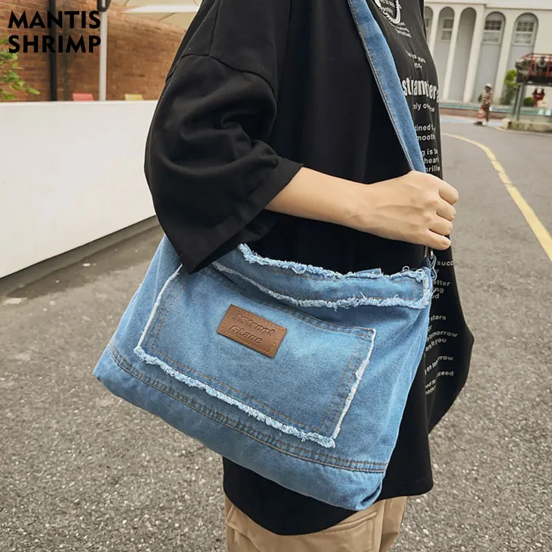 

Women's Bag Denim Crossbody Bag For Women New Trends Purses And Handbags Multi Pockets Shoulder Messenger Bag Big Capacity Totes