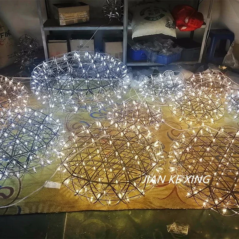 2026 هولندا مصمم Moooi البيضاوي شرارة الكرة ثريا متدلية Raimond-zafu لغرفة المعيشة قاعة درج LED إضاءة داخلية D #5