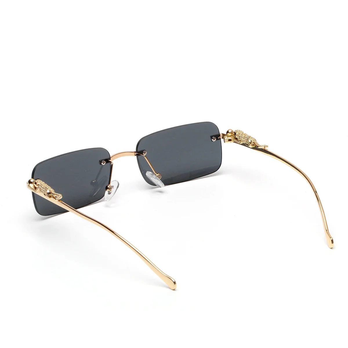 Rimless Sunglasses UV400 Fashion Square Metal Glasses For Men Women Designer Brand Sun Glasses Shades For Outdoor UV400 Eyewear - view 6