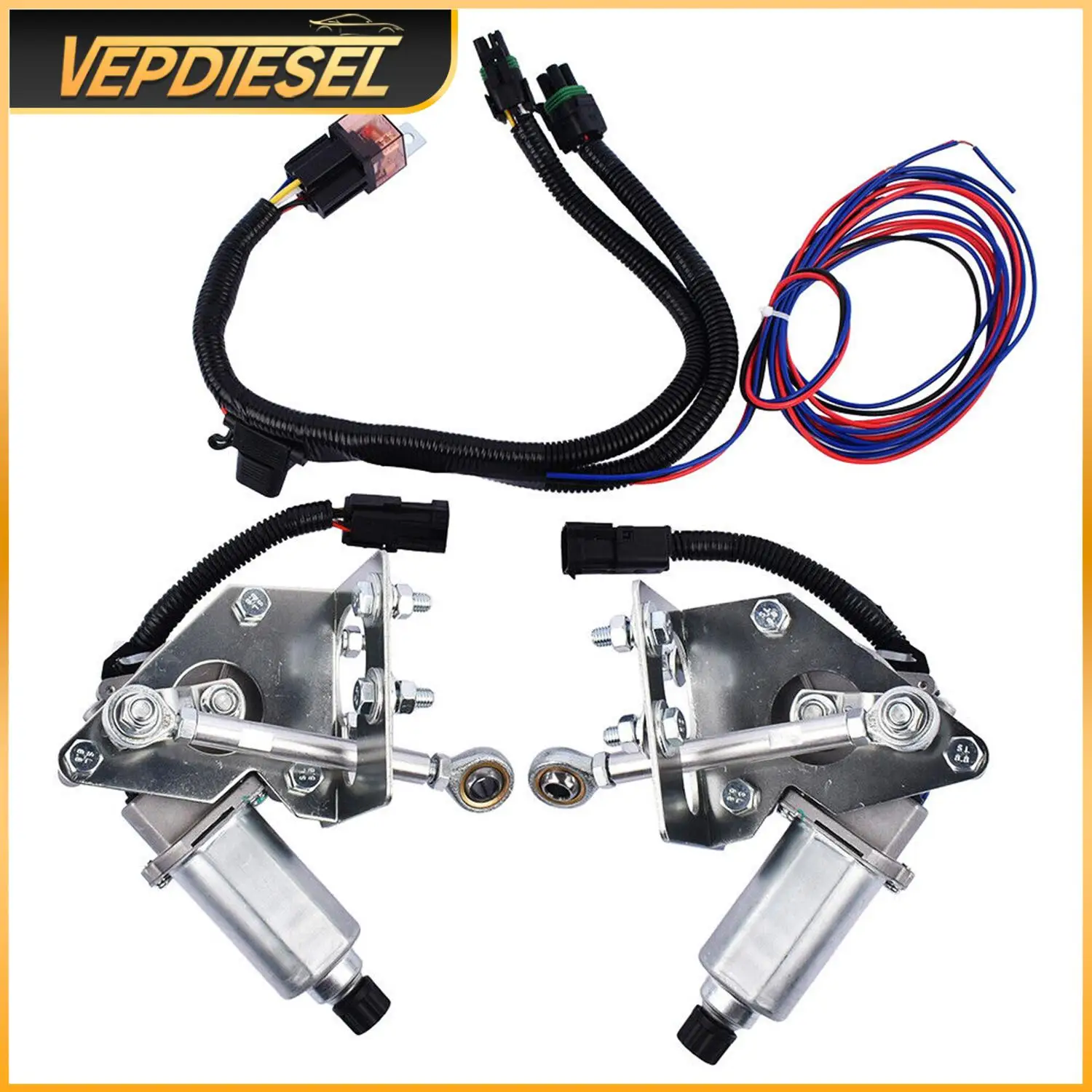 

1Pair Brand New Electric Headlight Conversion Kit For Corvette C3 1968-1982 Automotive Electronic Components