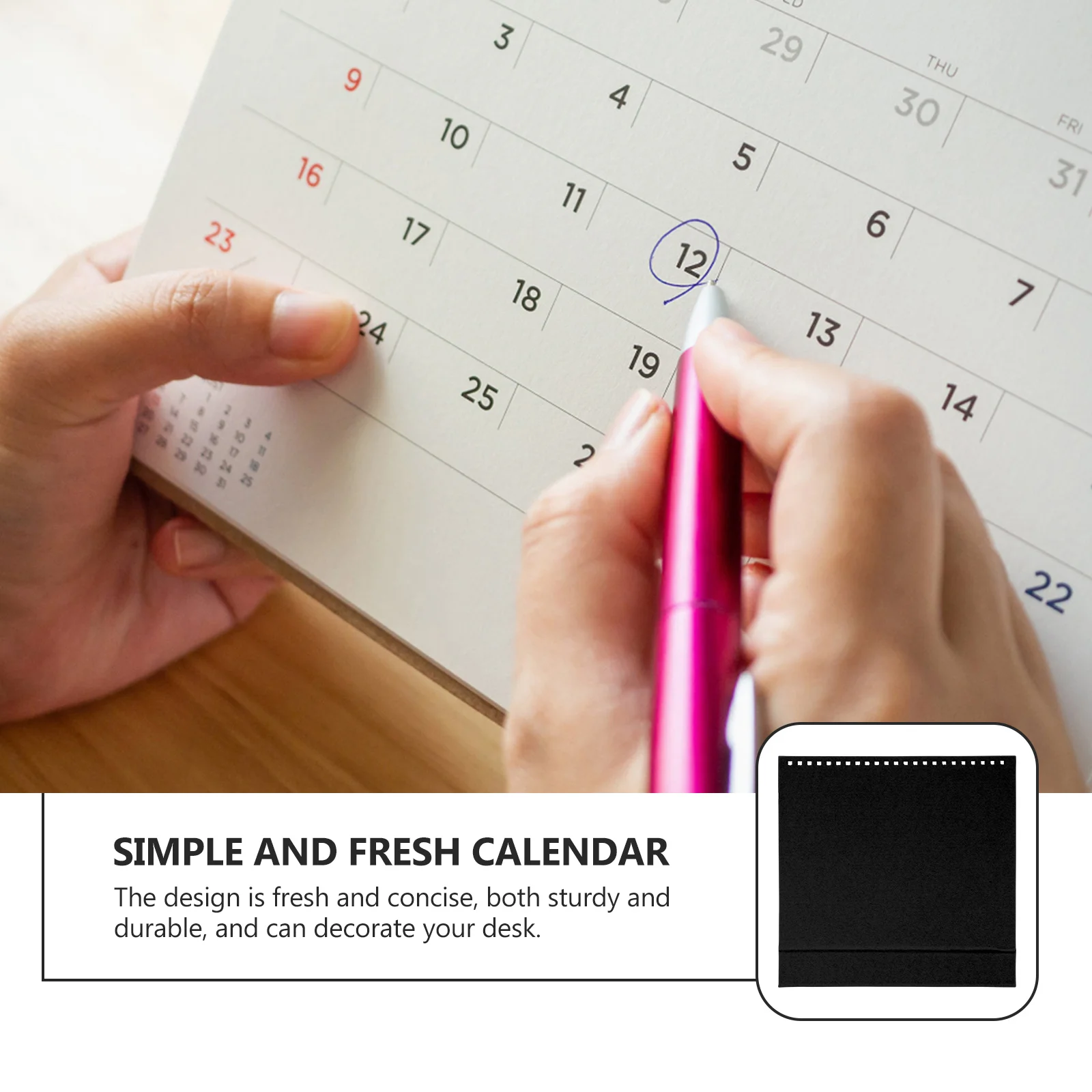 12Pcs DIY Desktop Calendar Base Made of Iridescent Paper Stable Desk Calendar Making Supply for Agenda Sketch Pad Use