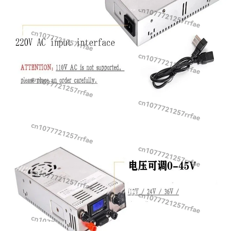 0-40V Adjustable 12V 24V 36V LiFePO4 Battery Charger for Solar Wind System Smart LCD Display Dual ProtectionGoods