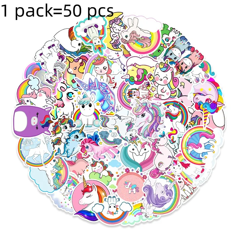 20 pack/lot Kawaii Unicorn Stickers Cute Scrapbooking DIY Diary Decorative Sealing Sticker Album Stick Label