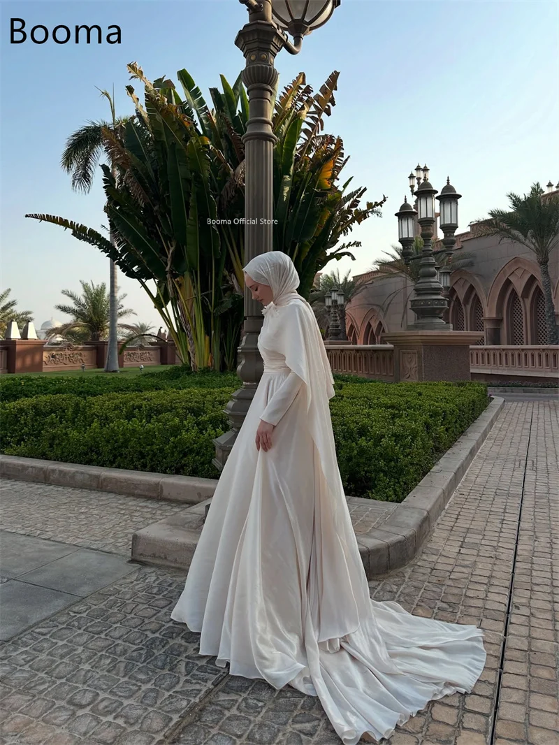 Booma A-Line Evening Dresses Formal Party Gowns for Women Long Pleat Elegant Prom Gown Saudi Arabia Customize 2025 image 3