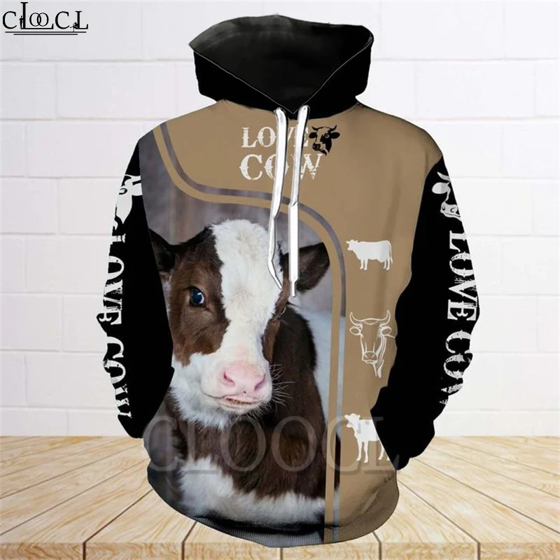 

CLOOCL Cow Animal Vet Farm Veterinarian 3D Print Hoodies Men Harajuku Fashion Hooded Sweatshirt Autumn Unisex Zipper Jacket