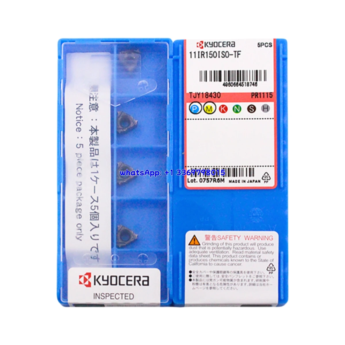 Оригинальная резьбовая вставка 11IR 11IR1.0 1.25 1.5 1.75ISO 14BSPT 19BSPT-TF TQ PR1115 PR1535