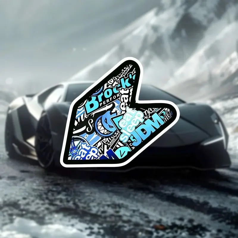 

1 шт. «крутая наклейка-коллаж с граффити JDM», идеально подходит для окон автомобиля, чехлов для телефонов, ноутбуков и улиц — стильные акценты»