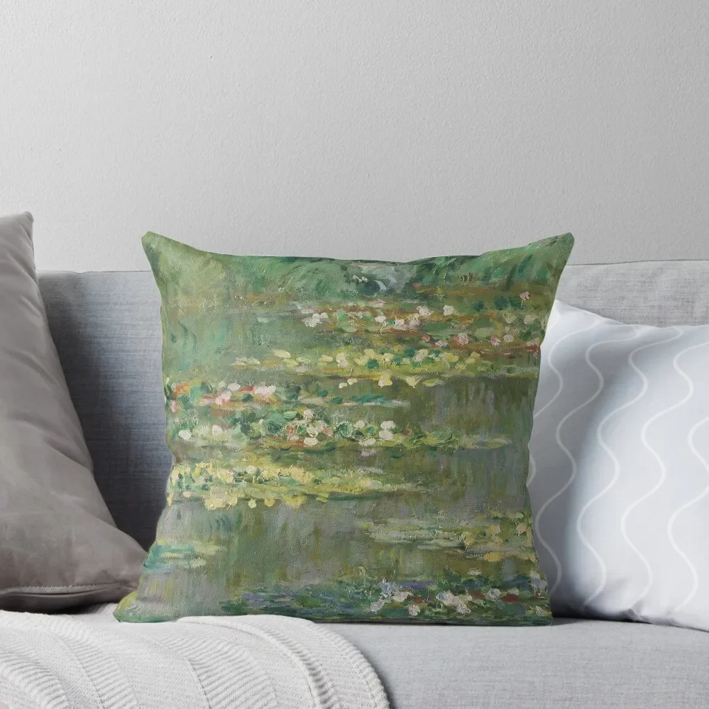 

Claude Monet - Le Bassin des Nympheas Throw Pillow Sofa Cushions Covers New year Sofa Covers covers for pillows Pillow