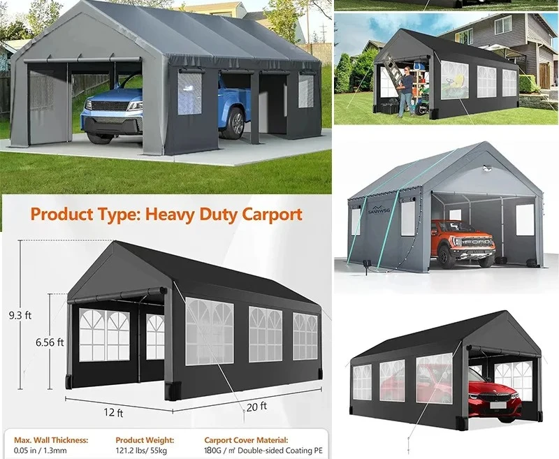 

Carport Parking shed Outdoor family tent Car sunscreen shed Car awning Simple mobile canopy Garage
