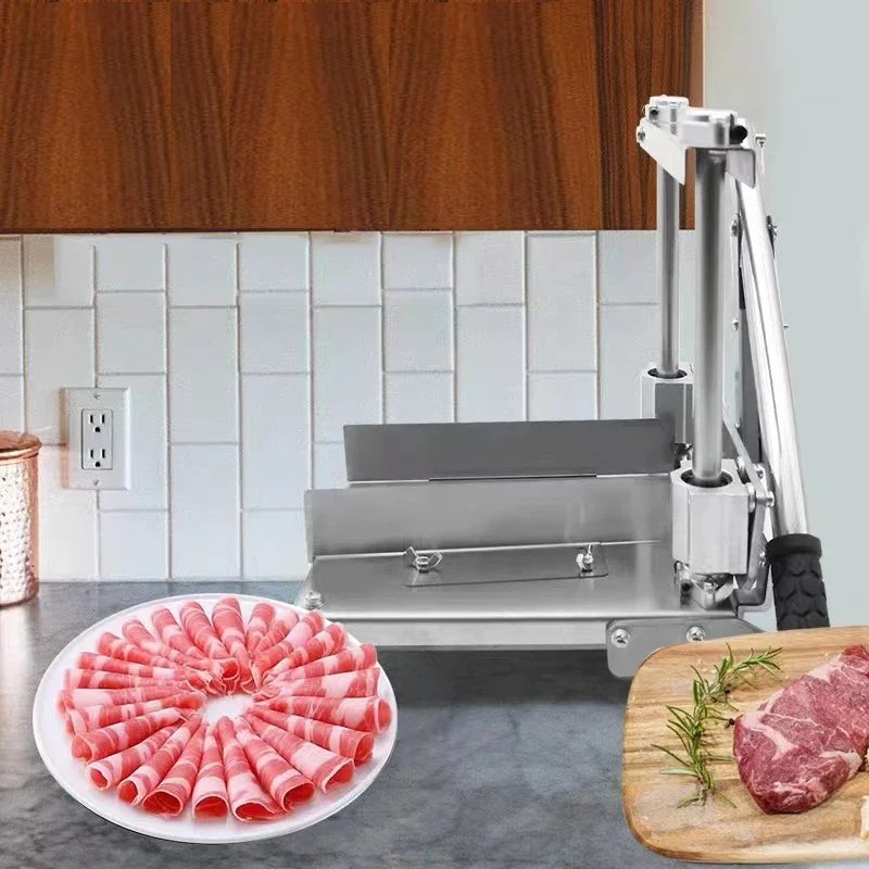 Slicer Frozen Meat Cutting Machine Vertical Lamb Cutting And Rolling