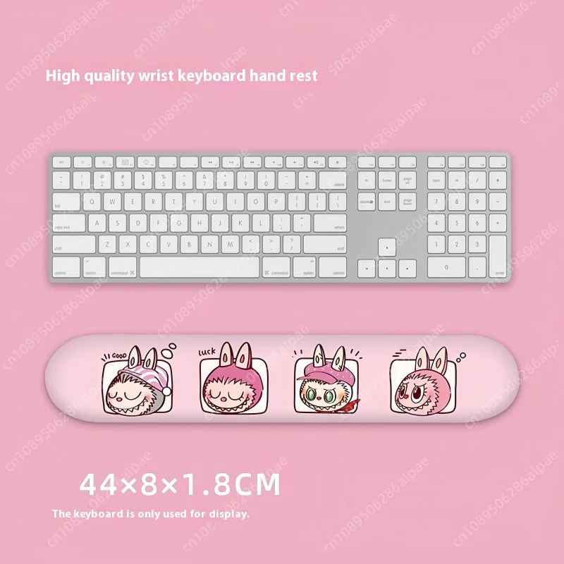 Nova venda labubu protetor de pulso mouse pad silicone teclado titular conjunto labubu periférico computador mesa almofada personalizado suporte de pulso presentes