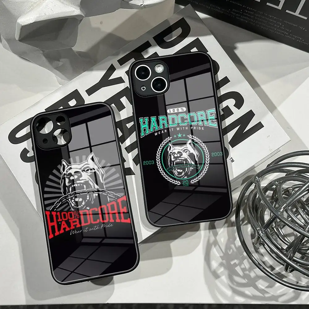 B-Bone G-Gabber 100 Hardcore Dog Phone Case Tempered Glass Shell FOR IPhone 16ProMAX 14 12 17Pro Air 15 16 Plus 13 Pro MAX Cover