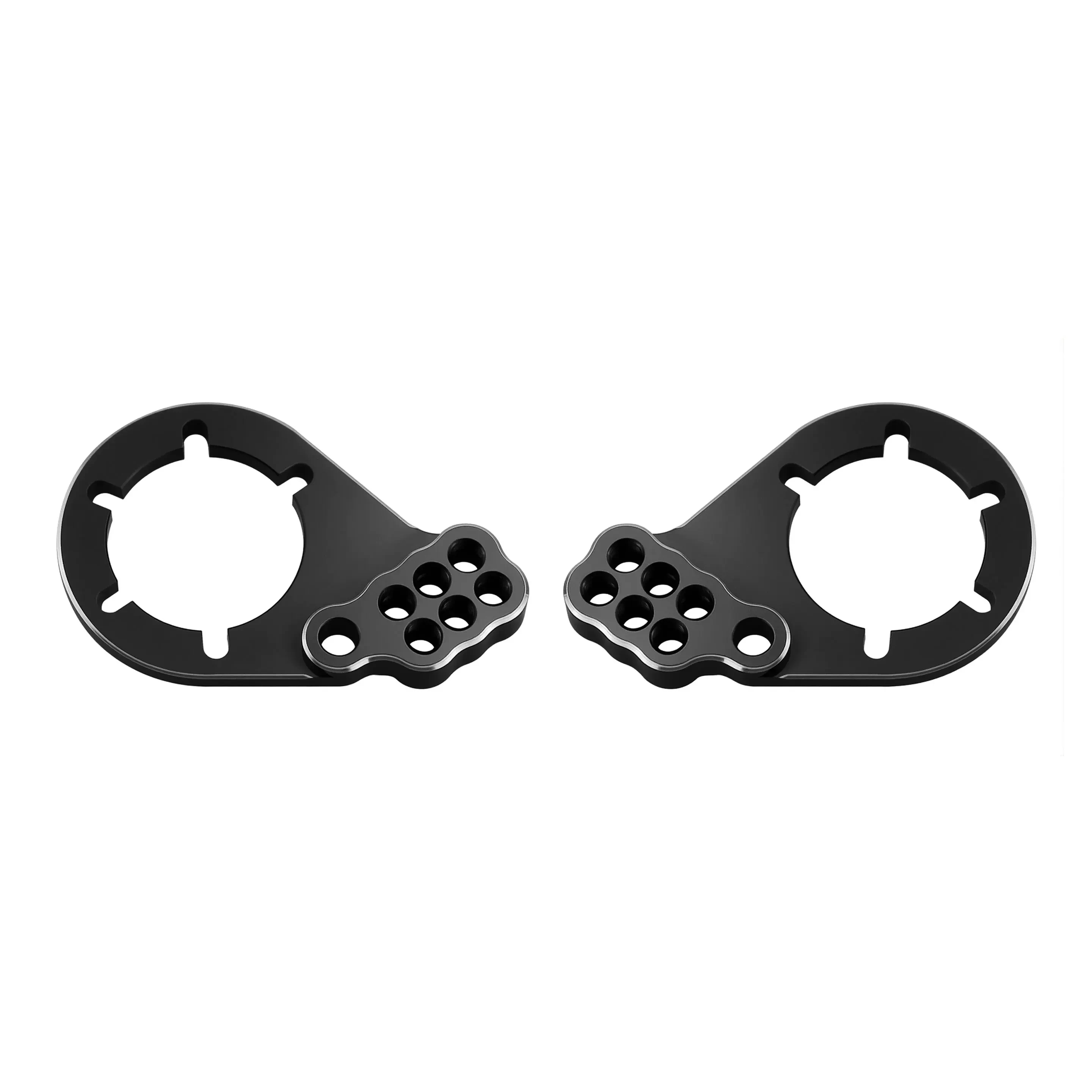 HOT RACING Black Aluminum Rear Shock Mount 6-Hole TLB30L01 for Tamiya Lunch Box Midnight Pumpkin Replace 0005069 0005276