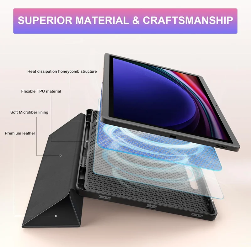 Tablet-Hülle für Samsung Galaxy Tab A11 plus 11 A9 Plus 11 8.7 S9 FE S10 FE lite 10,9" S8 S7 11 S7 S8 S9 S10 + plus fe 12,4" S6 Lite 10,4 Cover – Detail 7