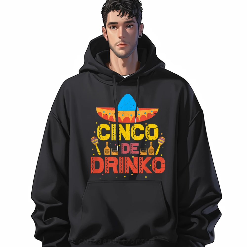 

Outdoor Long Sleeve Hoodies Autumn Round Neck Mens Sweatshrt Cinco De Drinko I Cinco Outdoor Hoodies Hip Hop