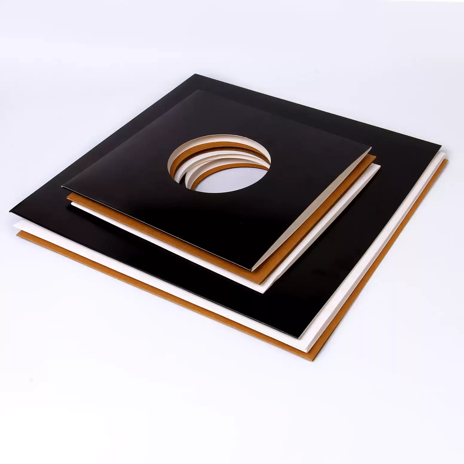 10Pcs Thick Hard Paper LP Record Sleeves Protective Outer Bags For 7/10/12 Inch Vinyl Records