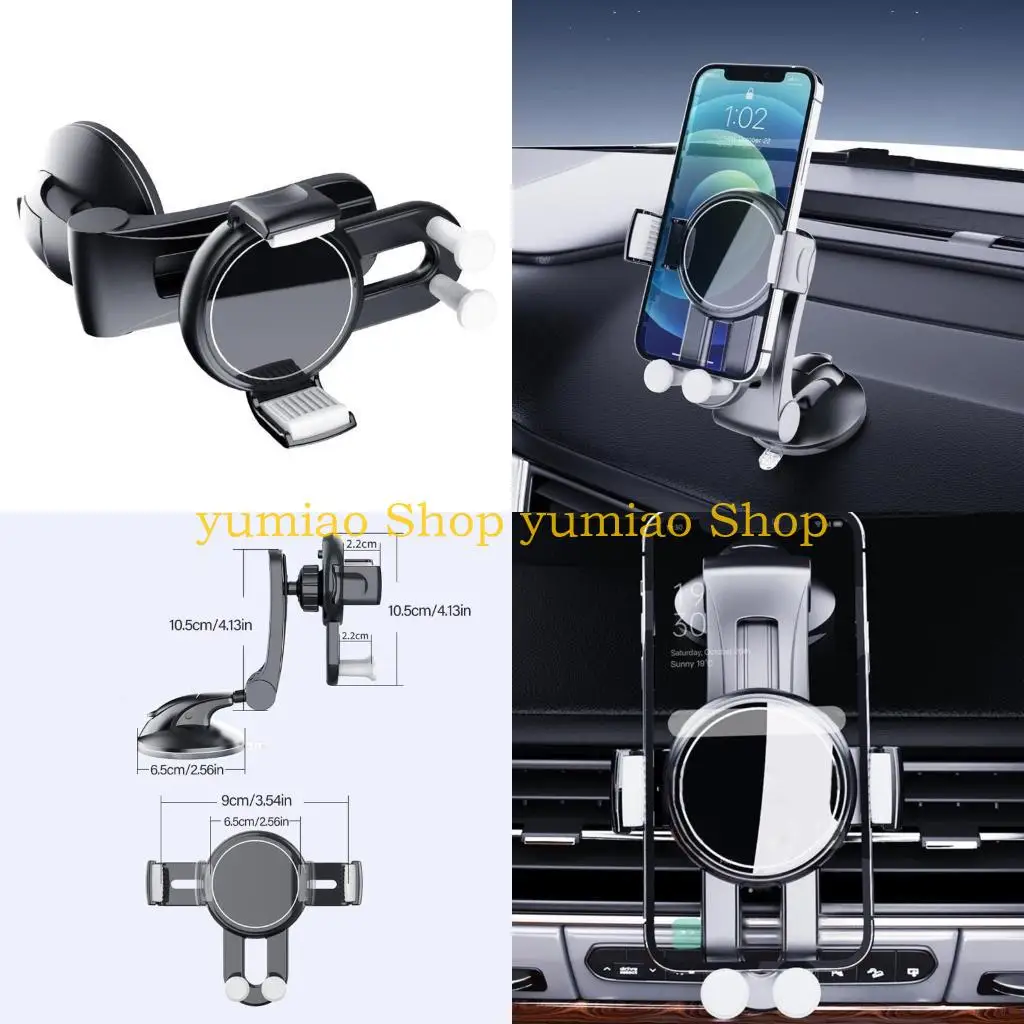 587B Secure Phone Mount Bracket With Memory Lock Suction Cup Supports AR Navigation