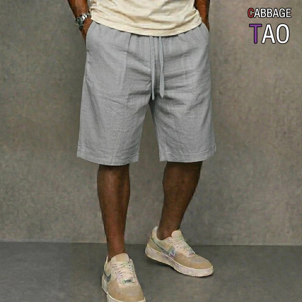 #47 Top 50 Mens Cotton Linen Summer Shorts