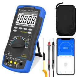 HoldPeak HP-770HC-APP True RMS Digital Multimeter, 6000 Counts, Auto Ranging, AC/DC Voltage & Current, Wireless Bluetooth APP