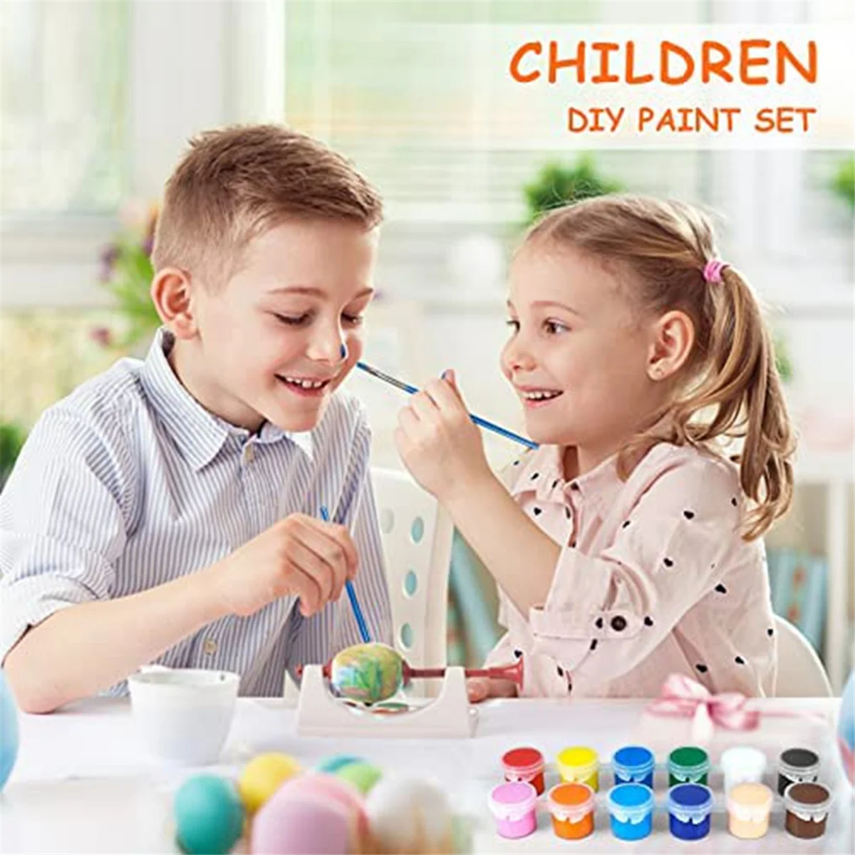 140 PCS Acrylic Paint Set,12 Colors Acrylic Paint Strips for Kids&Adults Craft Paint,Perfect for Home Birthday Classroom