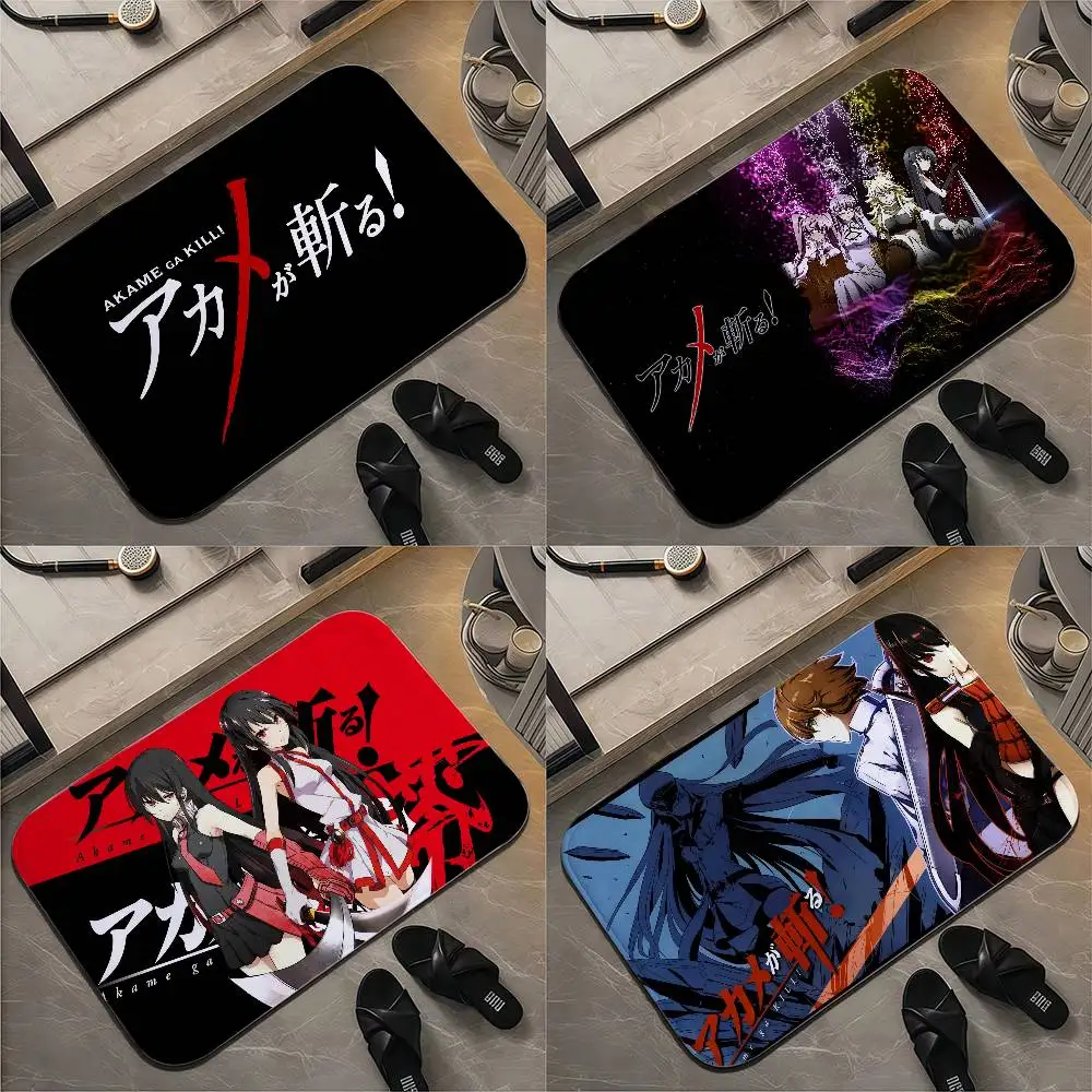 

AkameS Ga KillS Anime Floor Mat Printed Large Carpets Room And Bedroom Carpets Bathroom Anti Slip Door MATS Small Carpets