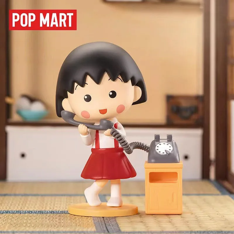 POP MART Chibi Maruko-Chan's Interesting Life Series Blind Box Surprise Box Original Action Figure Cartoon Model Mystery Box