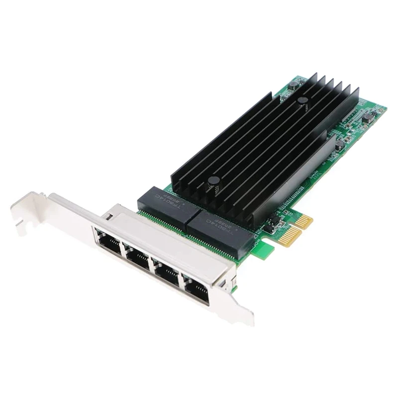 

Gigabit Ethernet PCI-E Network Card,Quad RJ45 Copper Ports, 10/100/1000Mbps PCI Express Server Converged Network Adapter