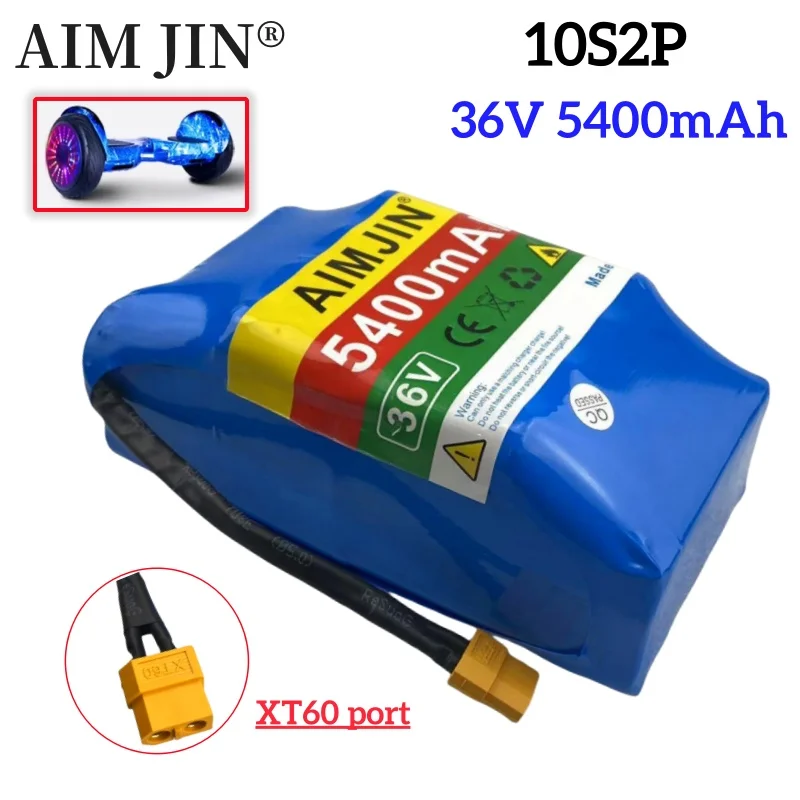 

100% Original 36V 18650 lithium-battery 5400mAh 10s2p 36v lithium-ion battery pack 42V roller twist scooter twist car battery