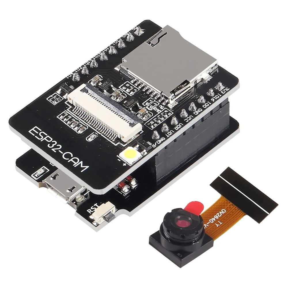 Placa WiFi ESP32-CAM, micro-usb a puerto Serial, con OV2640 CH340G, módulo de cámara de 2MP, ESP32-CAM-MB, 6 unidades