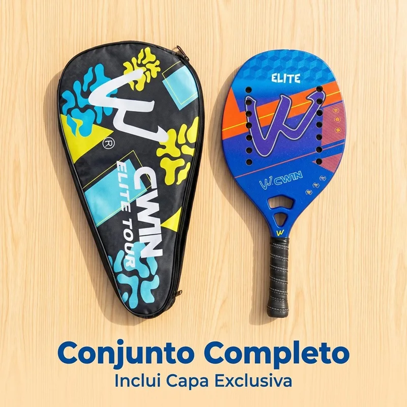 Kids Beach Tennis Racket Beginner Racket Carbon Fiber 270g Light Suitable For Child With Cover Presente Black Friday 2026