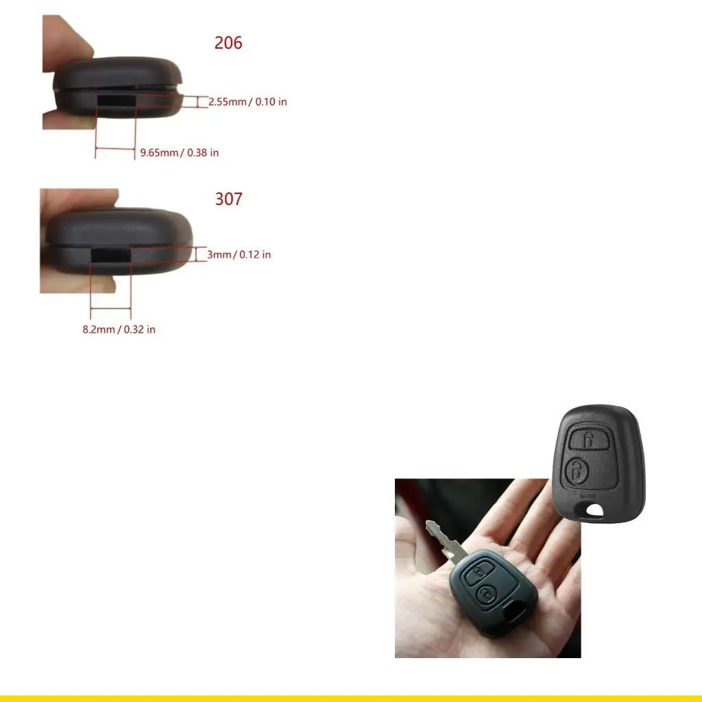 

Корпус ключа SZCH для 206 307, пластиковая крышка, простая установка, удобная ручка, черный цвет