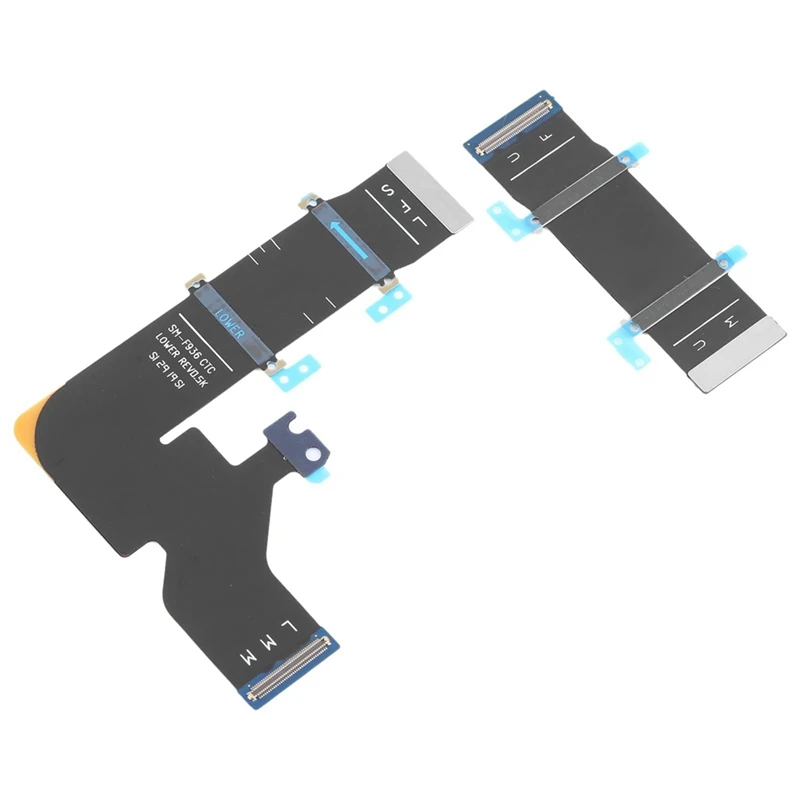 

1 пара гибких кабелей с вращающейся осью для Galaxy Z Fold4 SM-F936B, гибкий кабель для мобильного дисплея, запасные части для ремонта