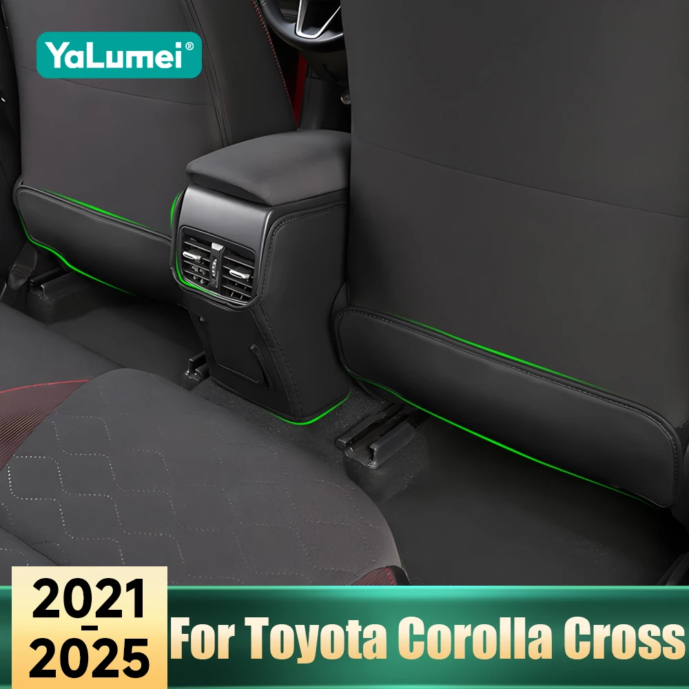 Für Toyota Corolla Cross XG10 2021 2022 2023 2024 2025 Hybrid Leder Auto-Rücksitz Anti-Kick-Schutz Anti-Schmutz-Auflage