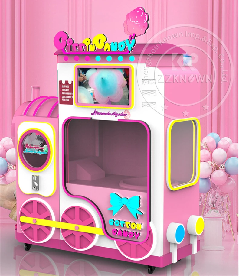 Cotton Candy Vending Machine 24 Kinds Of Design Candy In The Machine Touch Screen Choose Your Cotton Candy